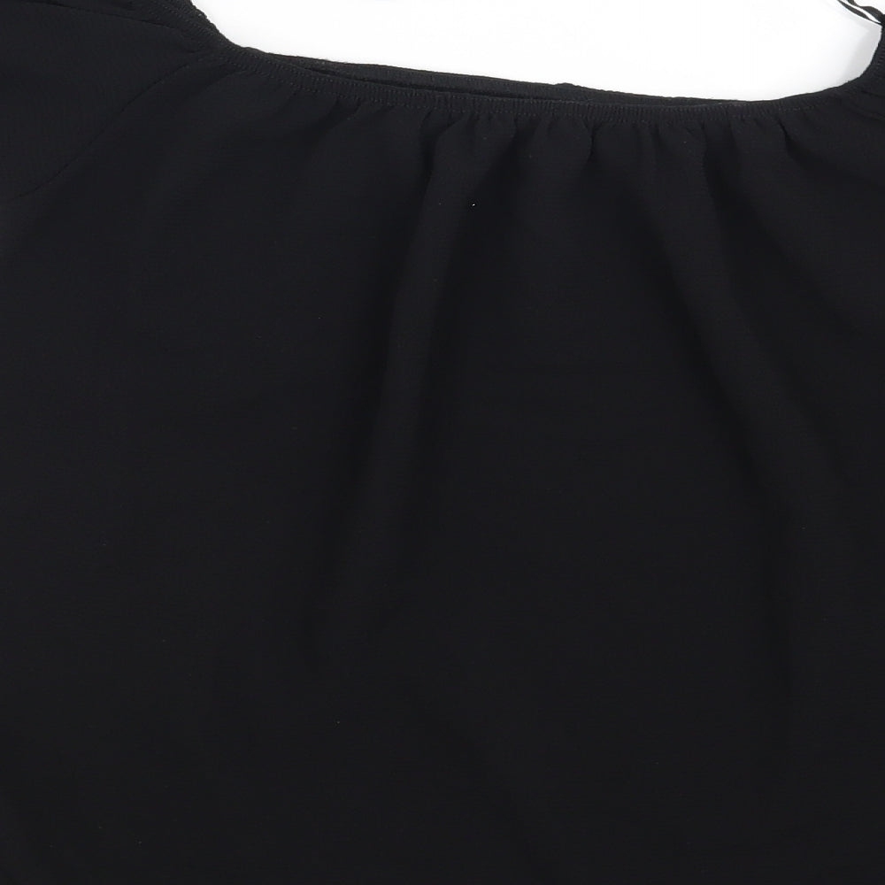 Quiz Womens Black Basic Blouse Size 8