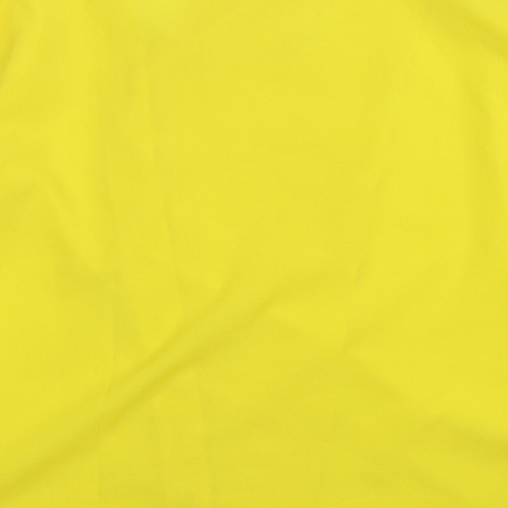 Preworn Womens Yellow Basic Button-Up Size M