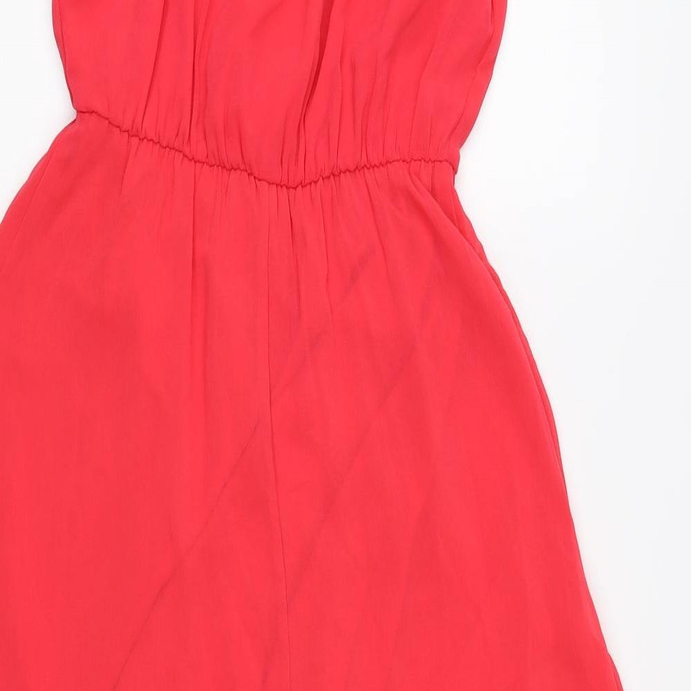 New Look Womens Pink Chiffon Trapeze & Swing Size 8