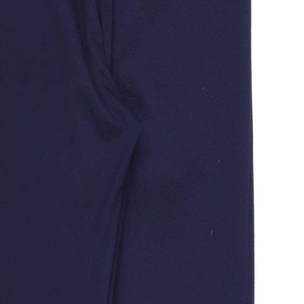 PRETTYLITTLETHING Womens Blue Rayon Bloomer Trousers Size 6 L26 in