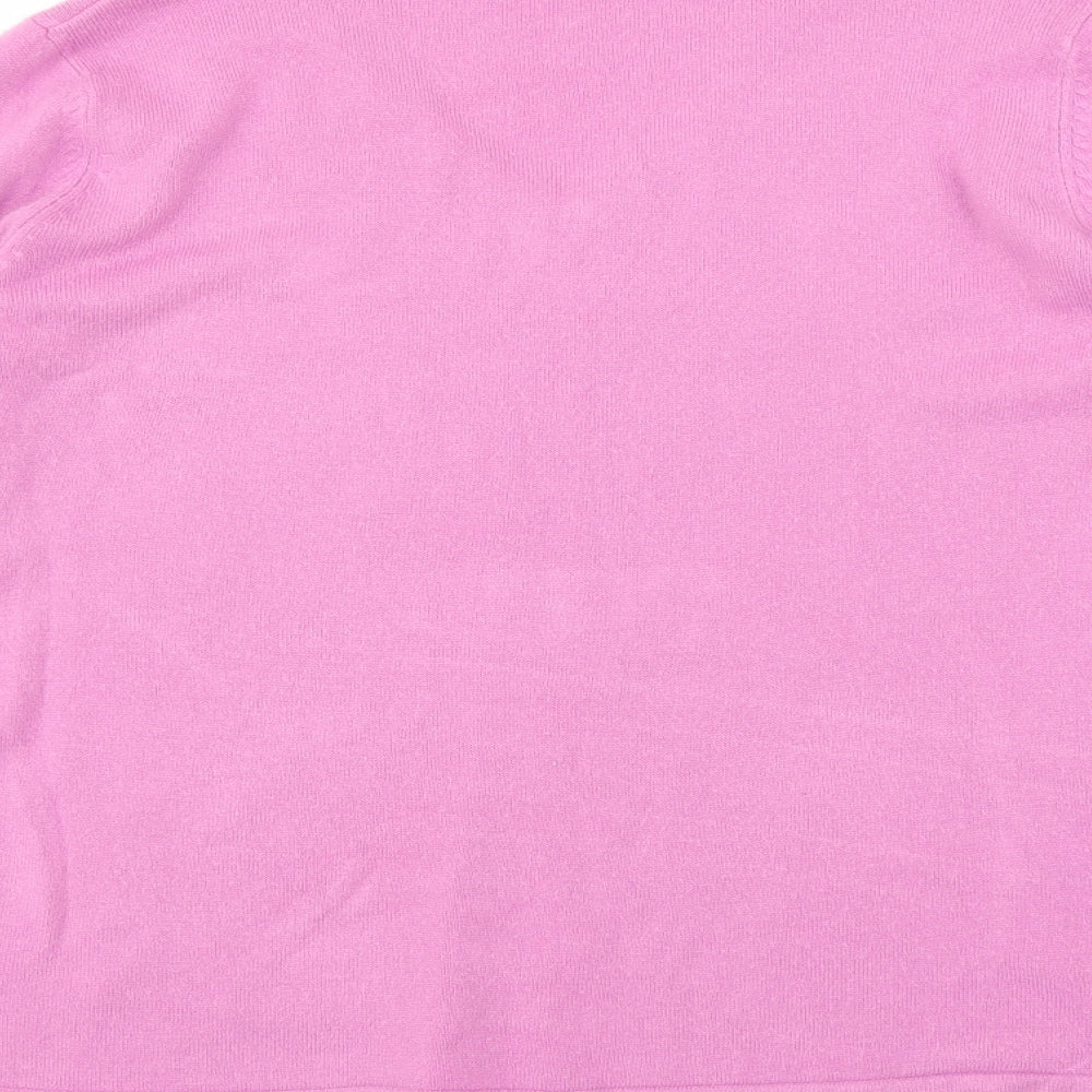 Bonmarché Womens Purple Pullover Jumper Size M