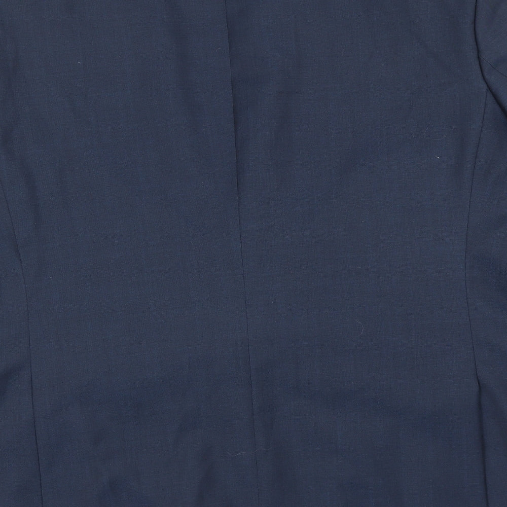 k.j Mens Blue Jacket Suit Jacket Size 44