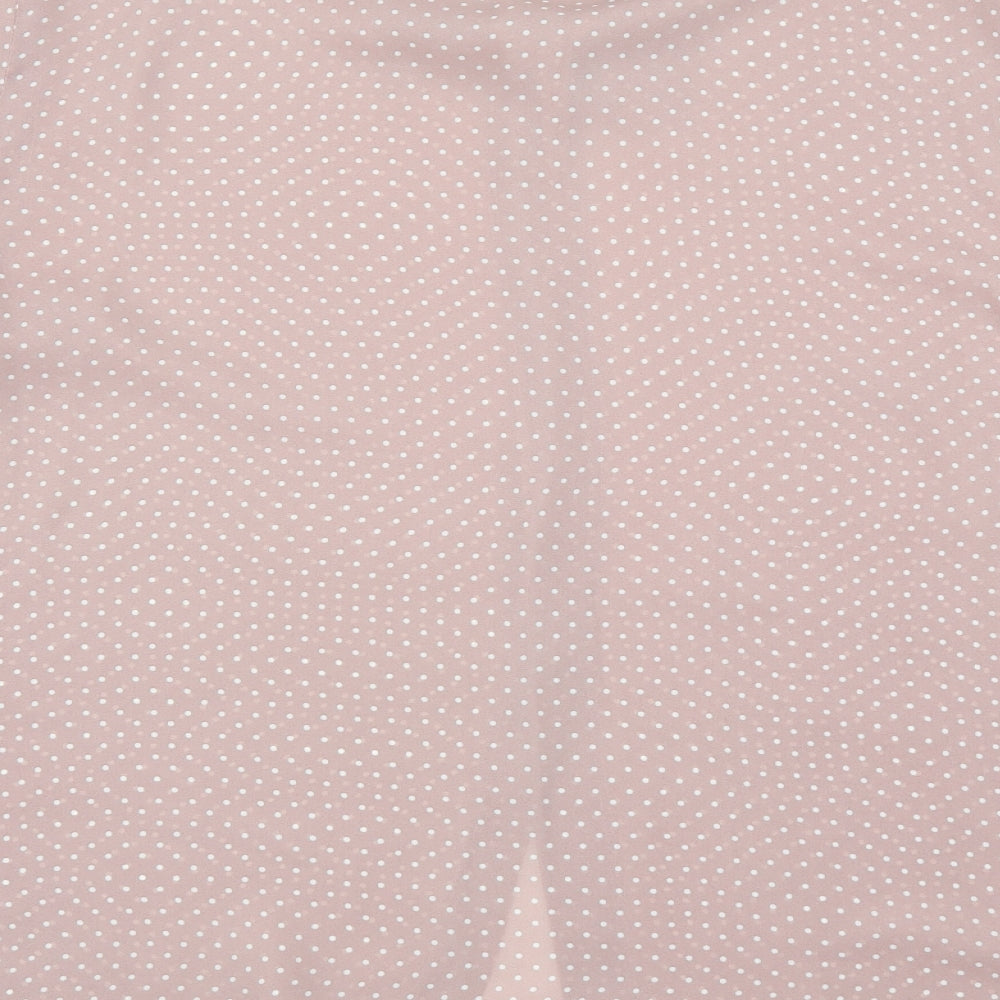Elizabeth Shetton Womens Pink Polka Dot Basic Button-Up Size 14