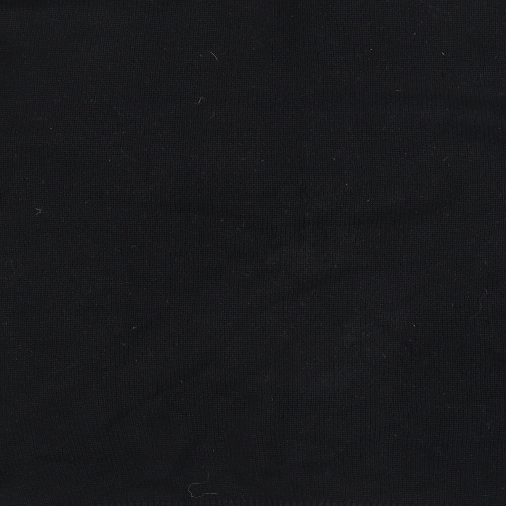 Papaya Womens Black Knit Pullover Jumper Size M