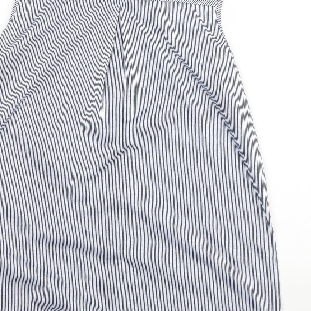 Pre Worn Womens Blue Striped Basic Tank Size M