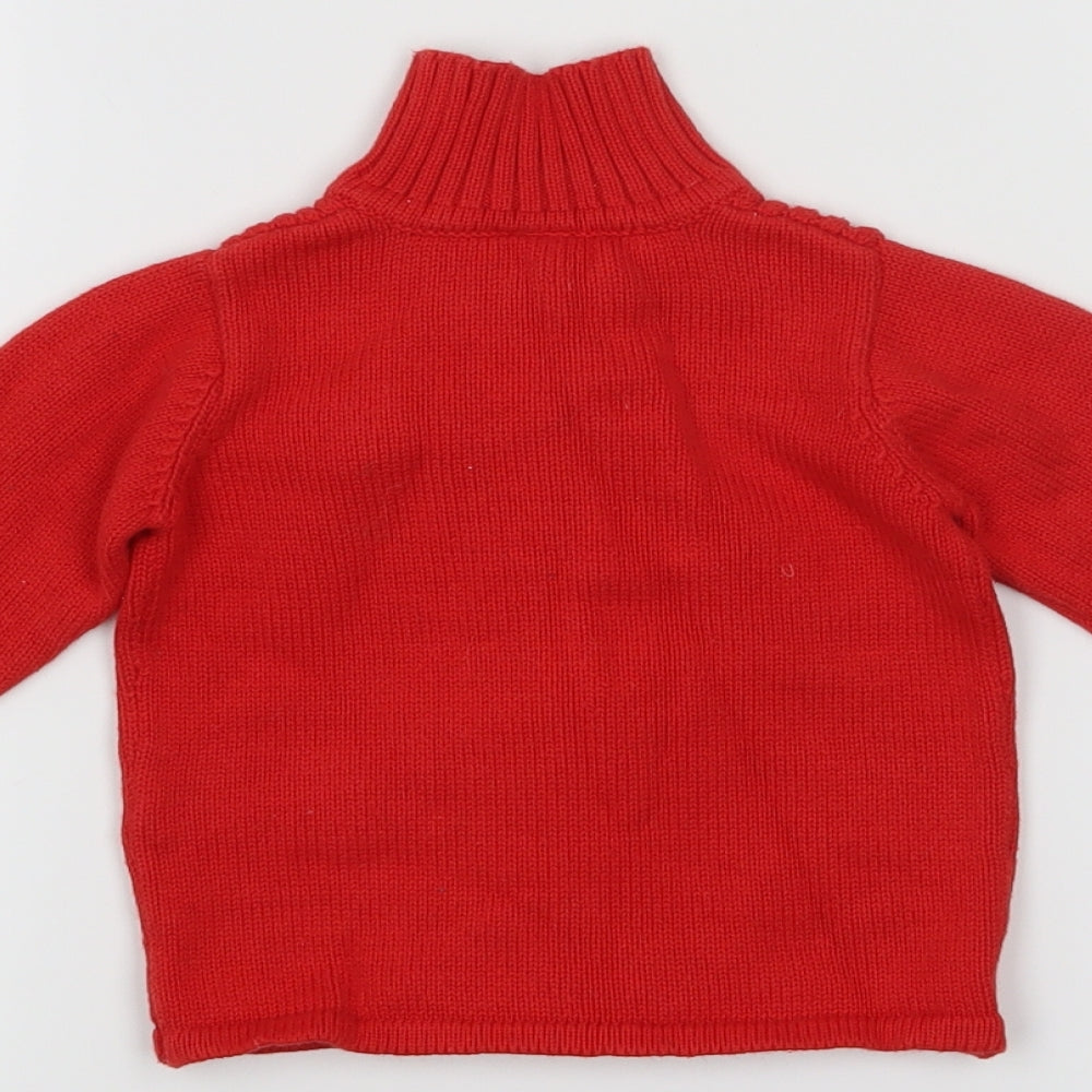 Zara Red Pullover Jumper Size 6-9 Months