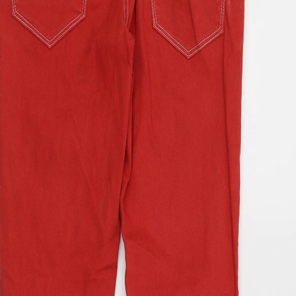 Yesyes Womens Red Skinny Jeans Size 8 L29 in