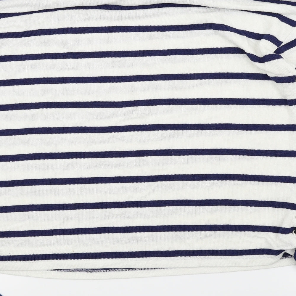 TU Womens Blue Striped Pullover Jumper Size 10