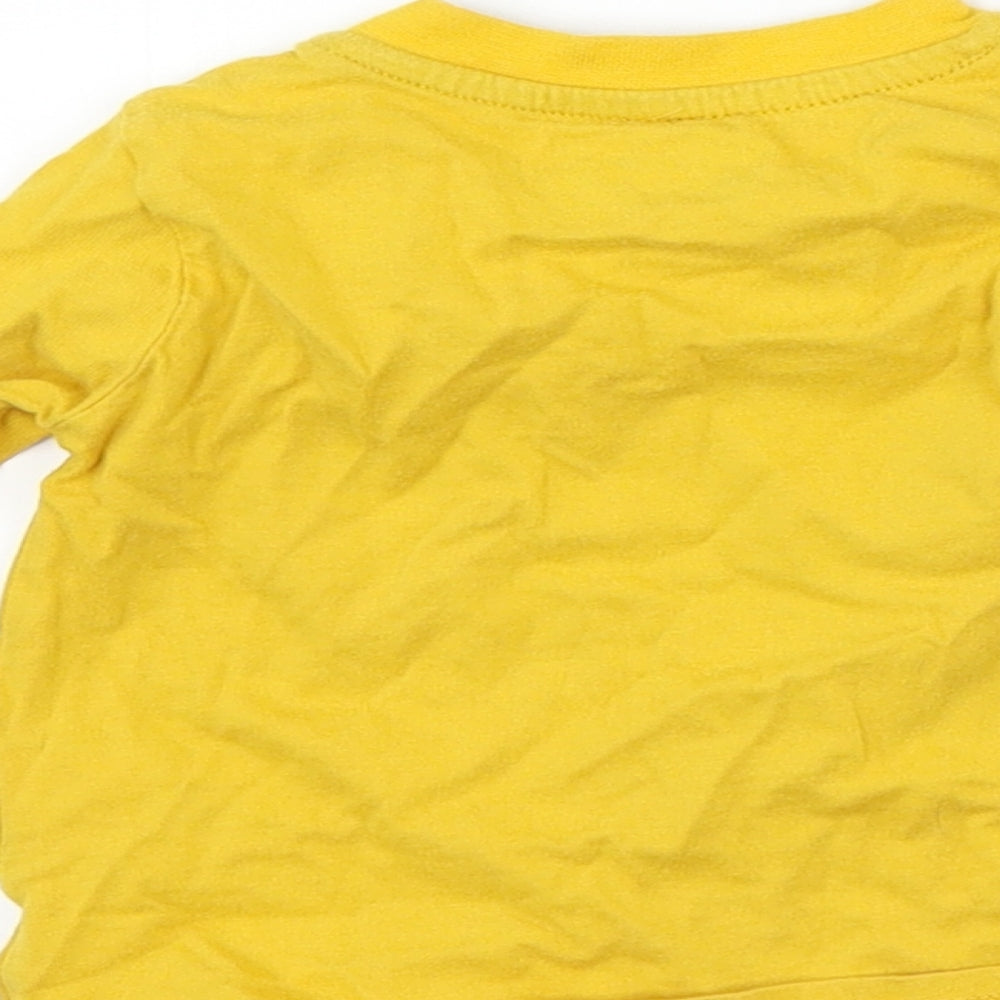 Primark Baby Yellow Basic T-Shirt Size 6-9 Months - mummy's superstar