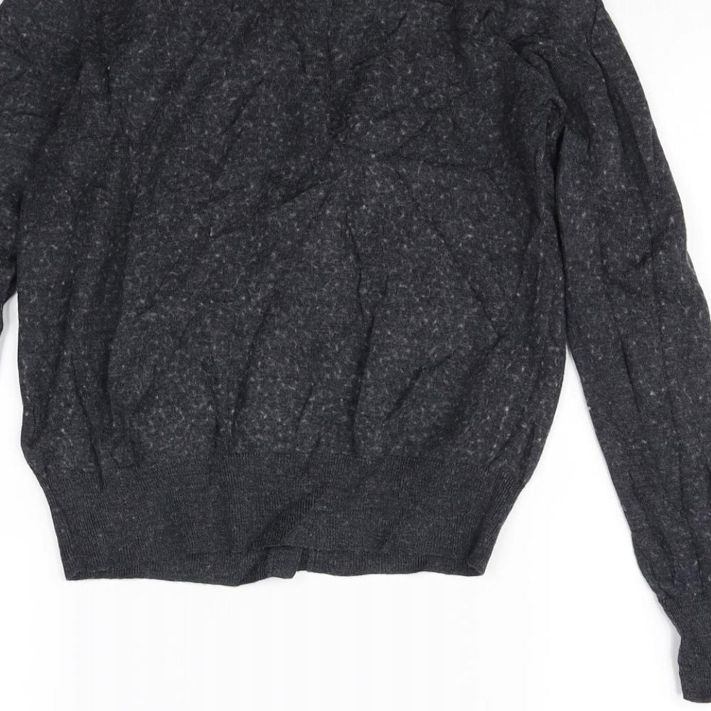uni glo Womens Grey Cape Jumper Size XS