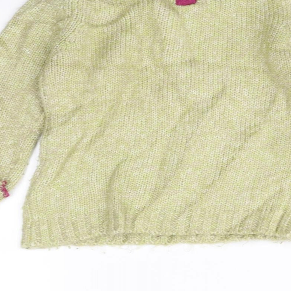 Indigo Girls Green Pullover Jumper Size 3-4 Years