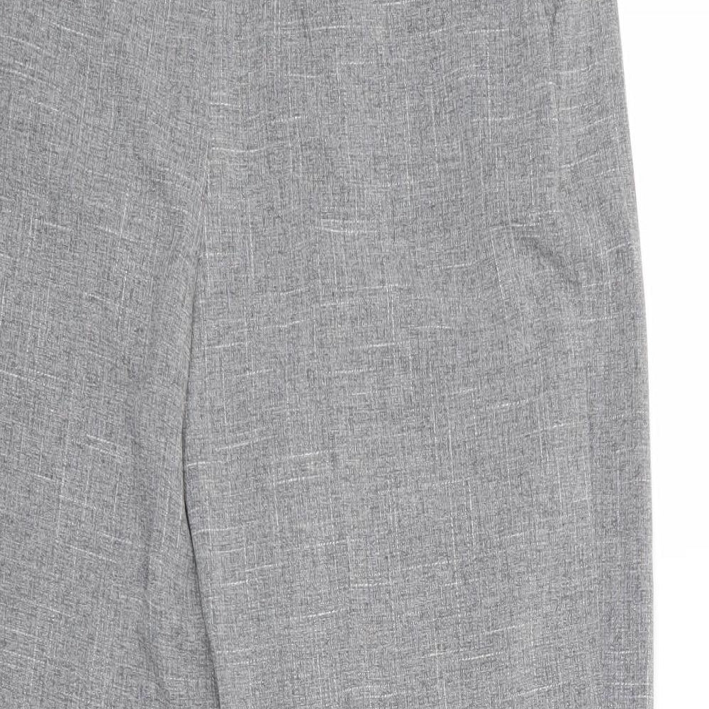 Light Before Dark Womens Grey Cropped Trousers Size M L25 in