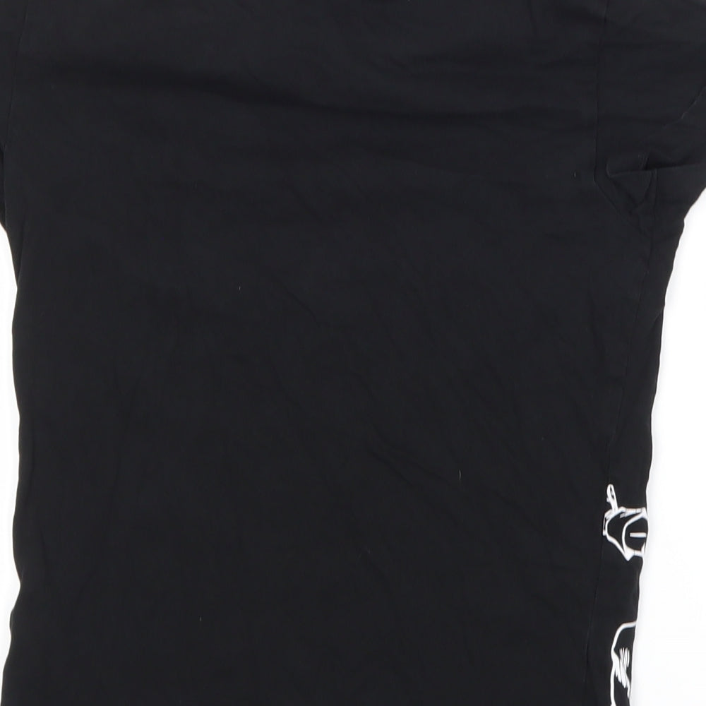 Urban Dept Girls Black Basic T-Shirt Size 8 Years