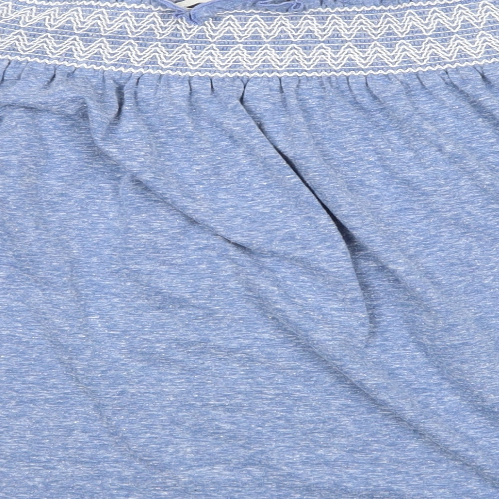 NEXT Womens Blue Basic Blouse Size 12