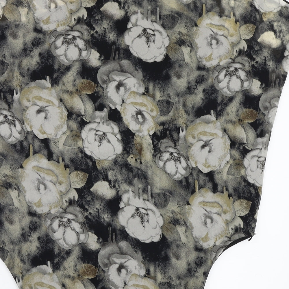 Izabel London Womens Multicoloured Floral Wrap Blouse Size M - Size M/L