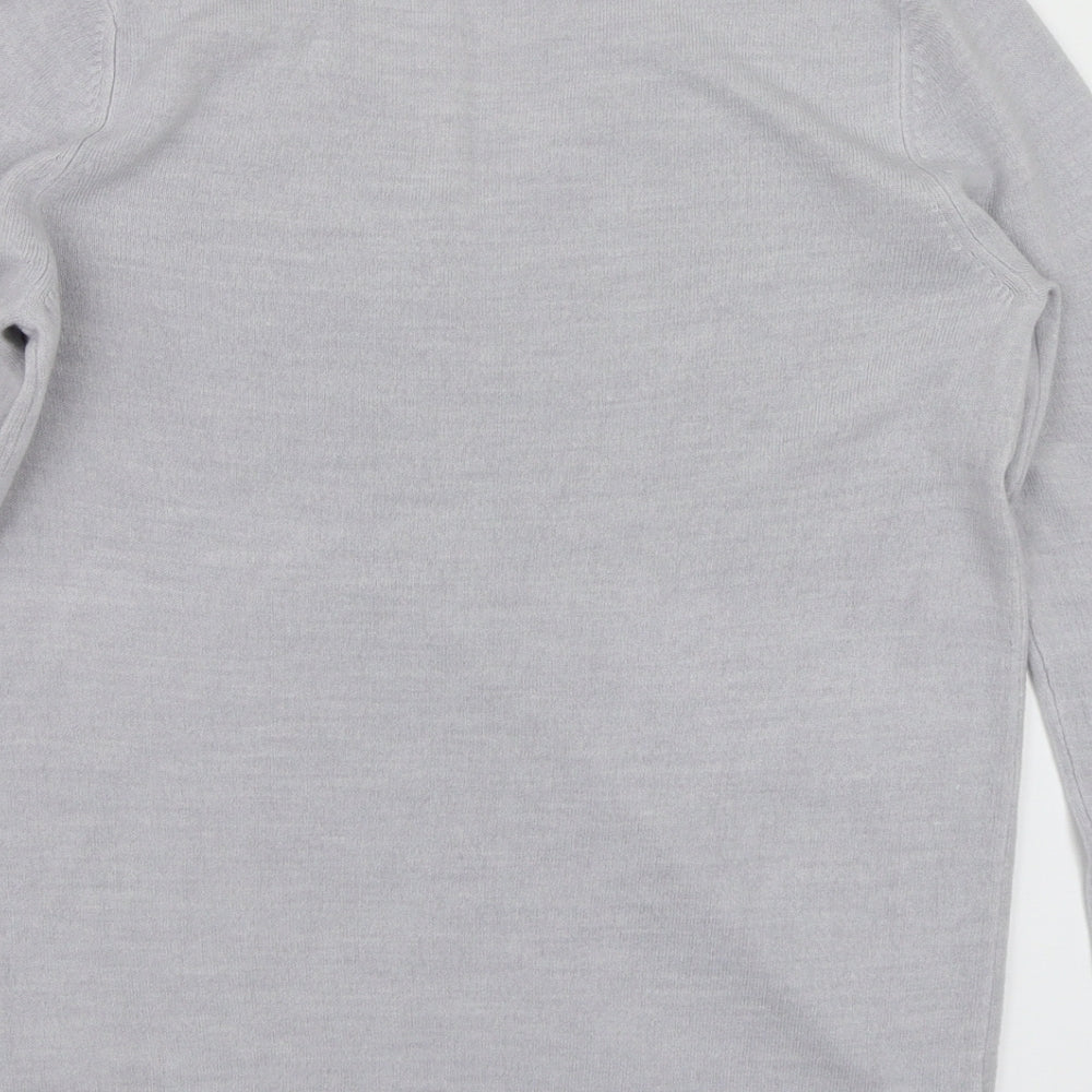 Love Knitwear Womens Grey Pullover Jumper Size 10