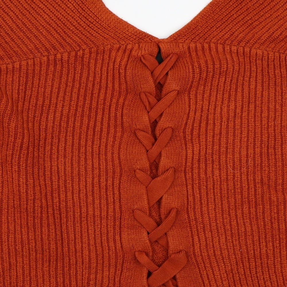 NEWLOOK Womens Orange Pullover Jumper Size M