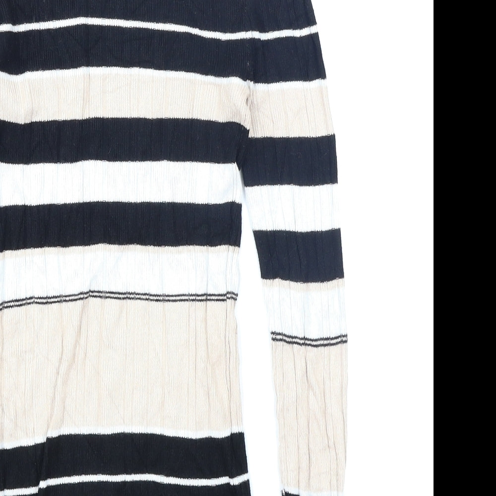 Atmosphere Womens Brown Striped Pullover Jumper Size 12
