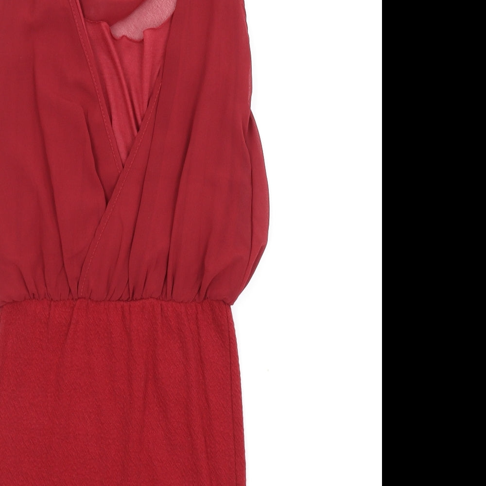 Shana Womens Red Sheath Size M