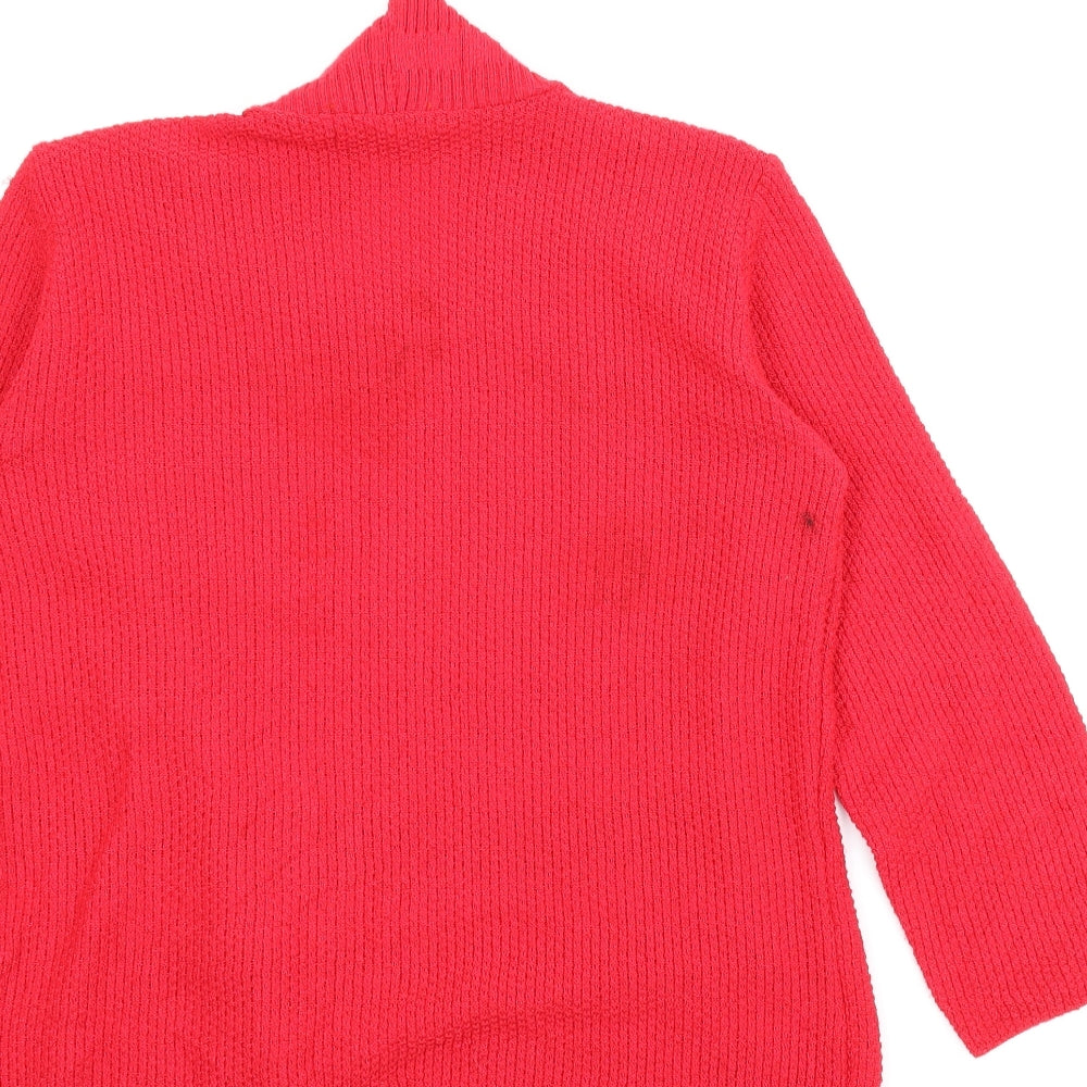 Preworn Womens Red Striped Pullover Jumper Size M - Jumper/cardigan