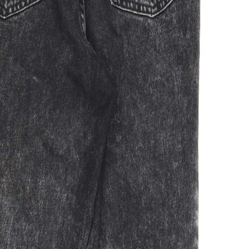Divided Womens Black Denim Tapered Jeans Size 8 L25 in