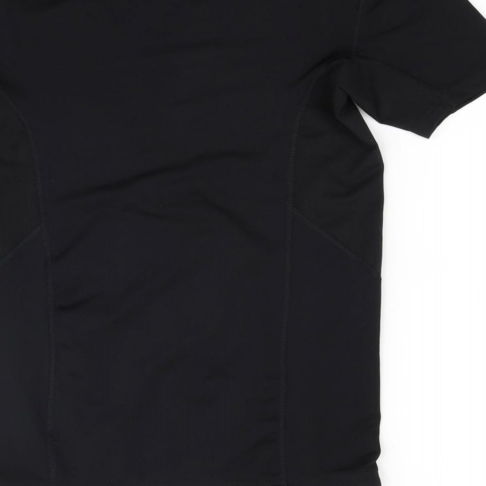 Optivent Womens Black Basic T-Shirt Size M