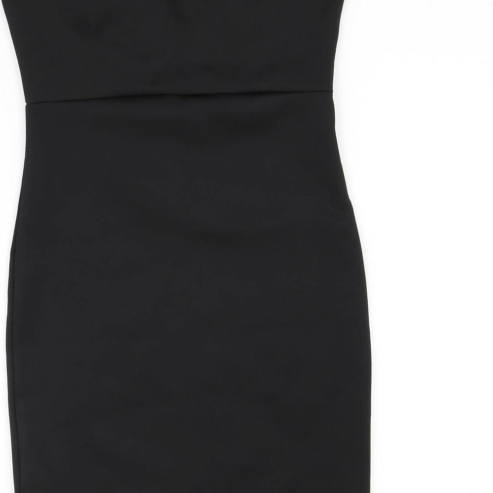 New Look Womens Black Tunic T-Shirt Size 10
