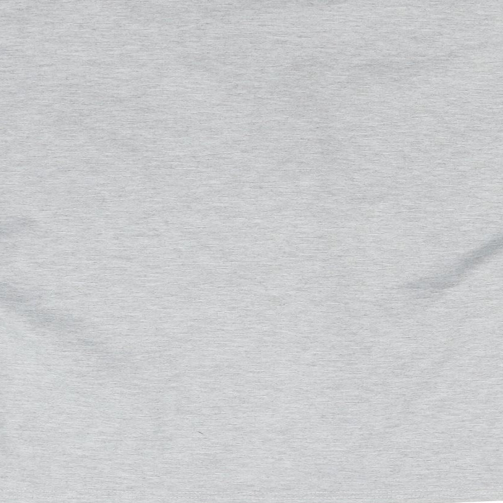 Misspap Womens Grey Basic T-Shirt Size M