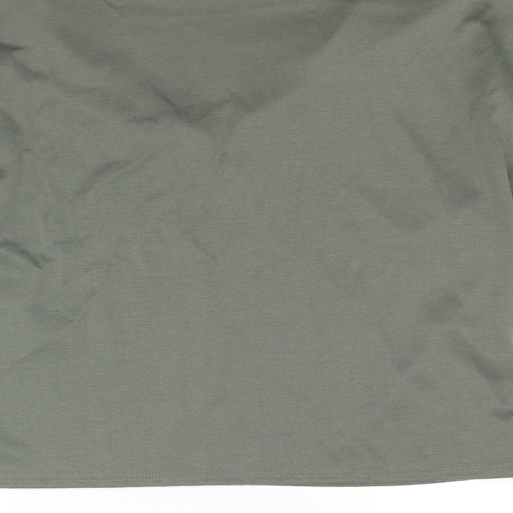 Misspap Womens Green Basic Tank Size M