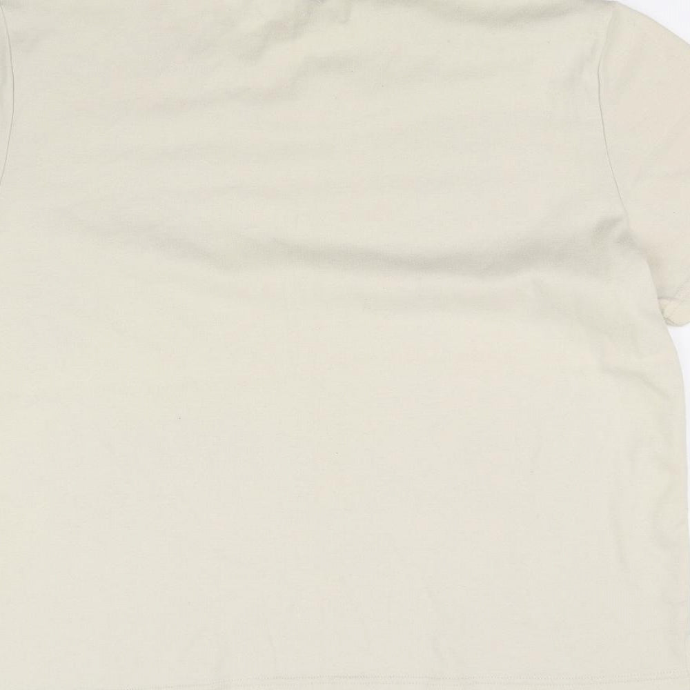 Fay Louise Womens Beige Basic T-Shirt Size L