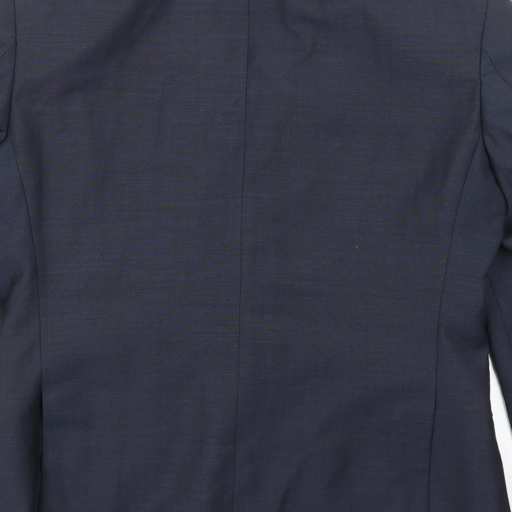 Marks & Spencer Mens Blue Rayon Jacket Suit Jacket Size 38