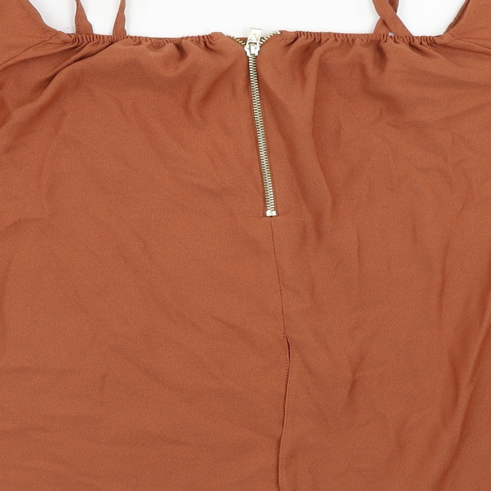 River Island Womens Orange Basic Blouse Size 10