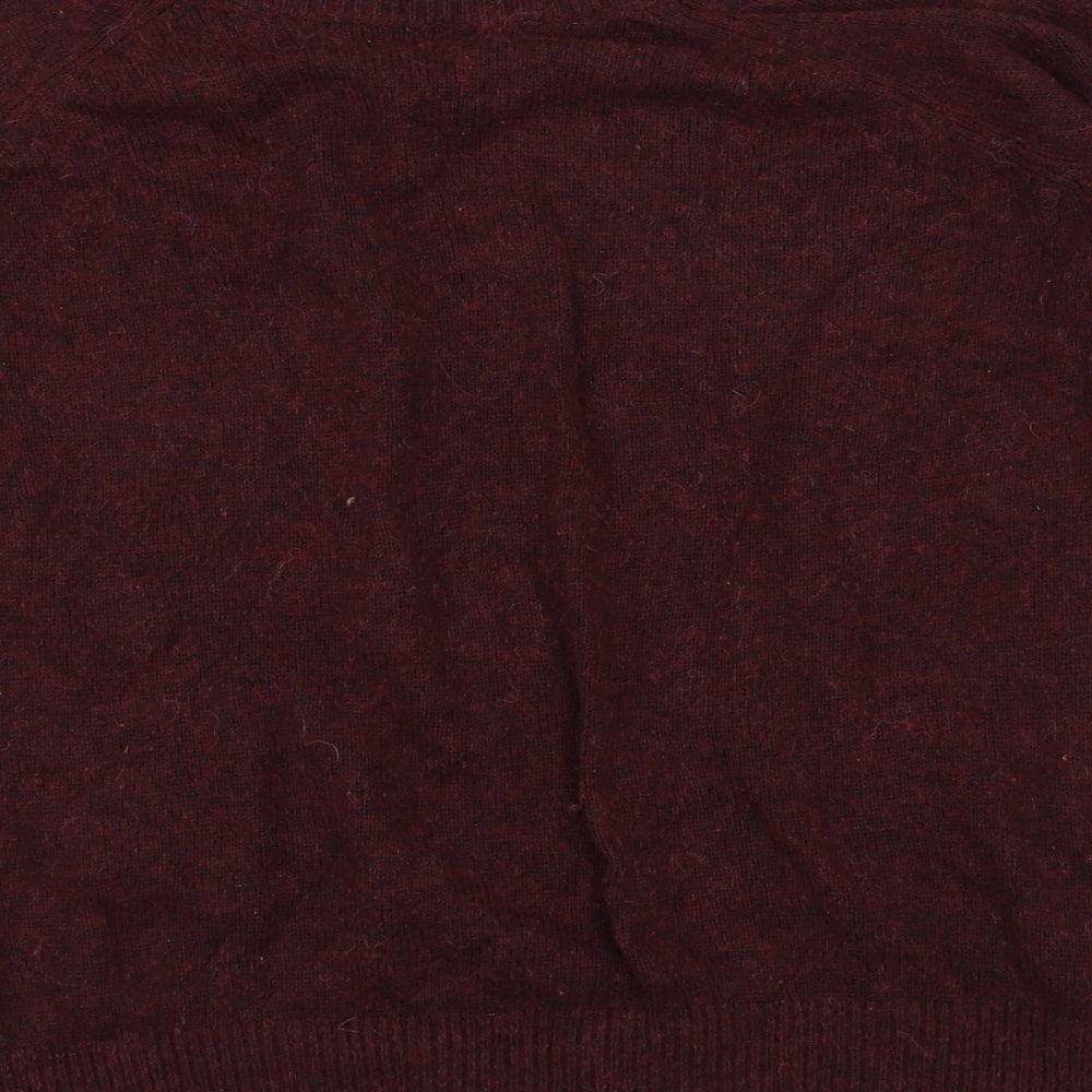 Brand and care label for Forever 21 women’s purple jumper, size M