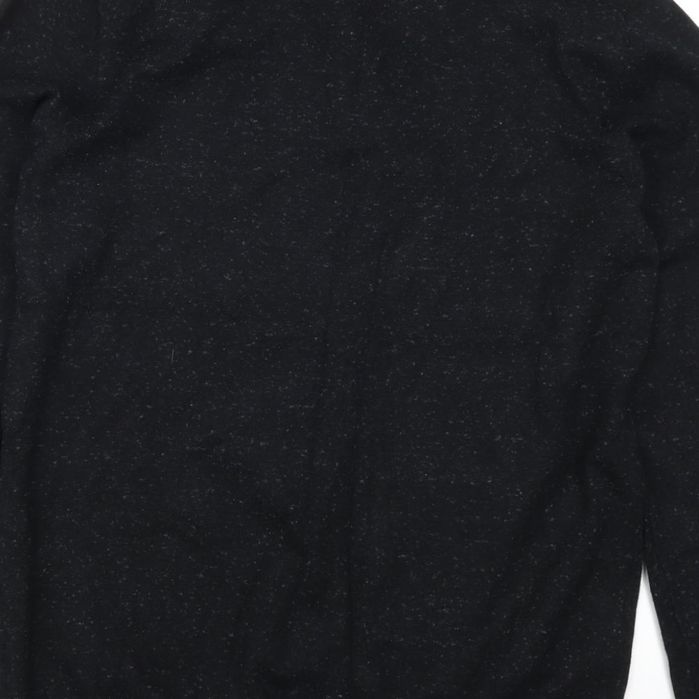 Easy Mens Black Pullover Jumper Size M