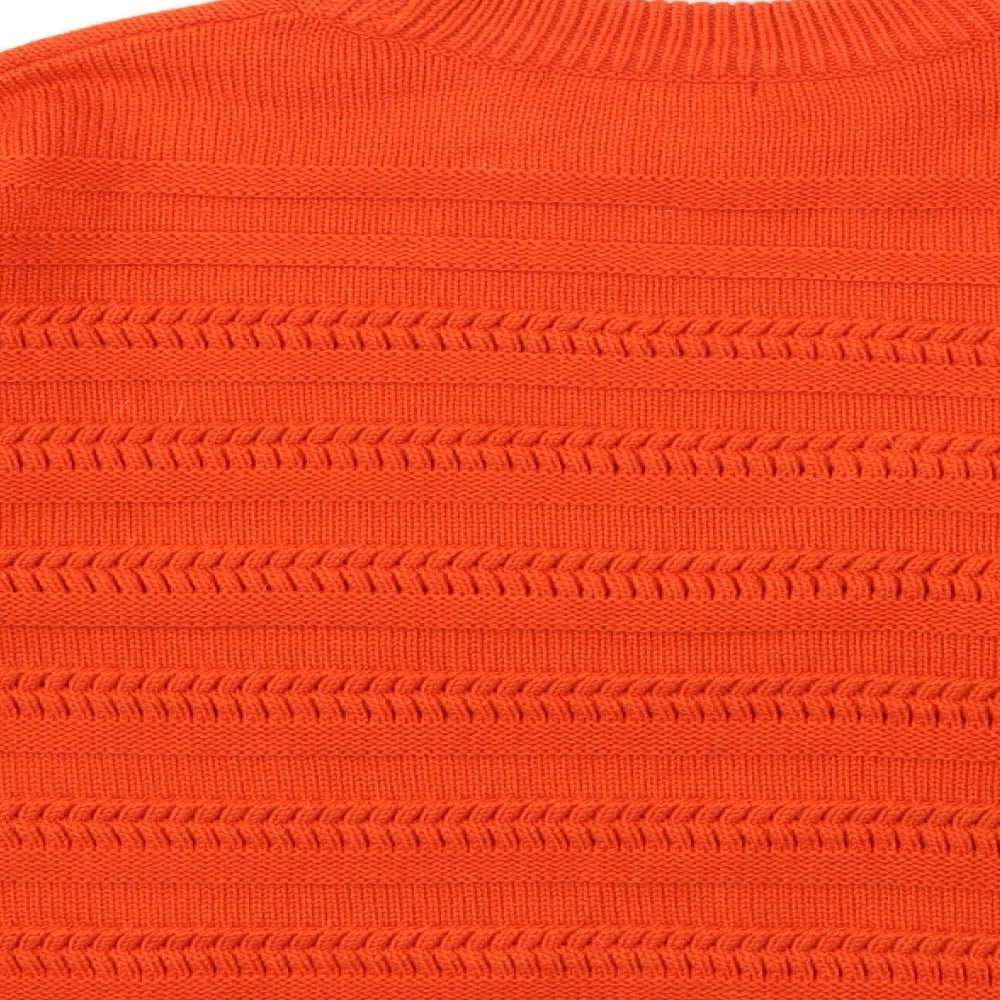 George Womens Red Knit Pullover Jumper Size L