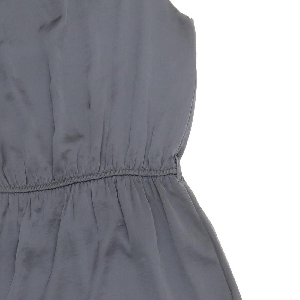 F&F Womens Grey Rayon Skater Dress Size 12