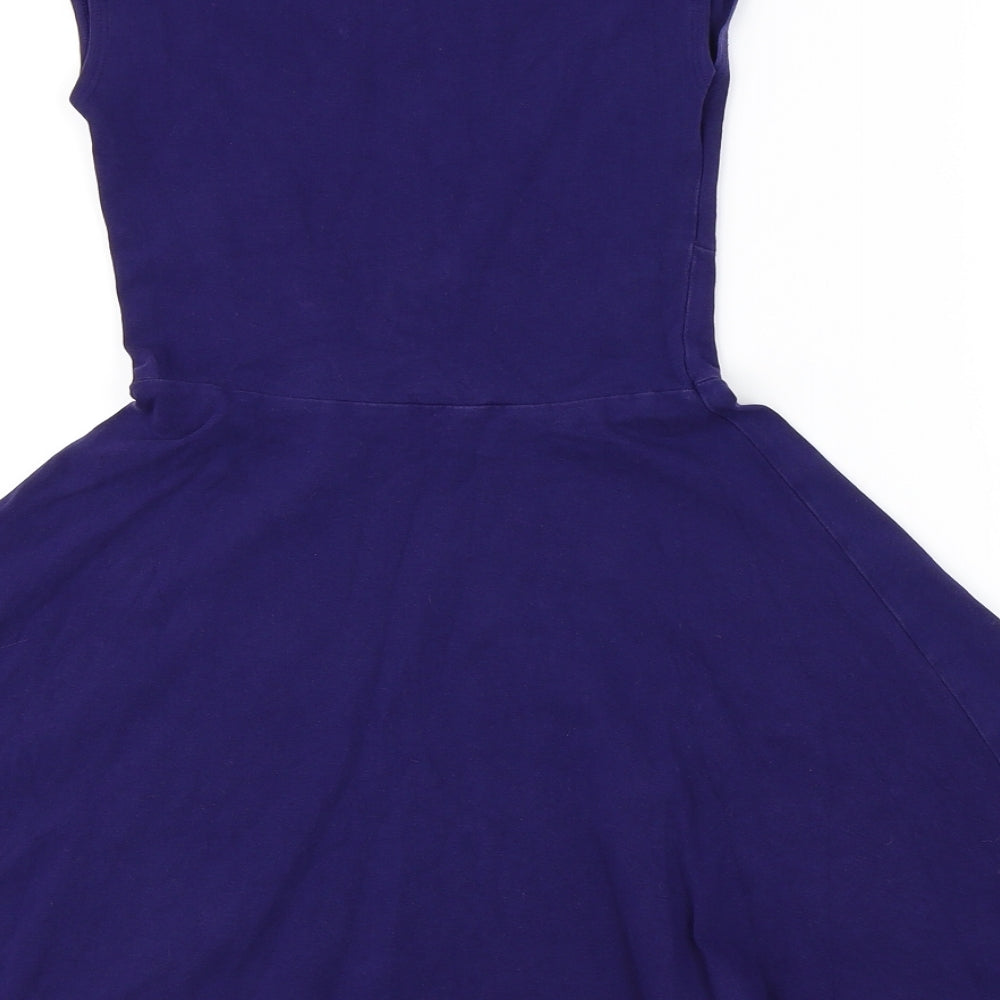 Topshop Womens Purple A-Line Size 6