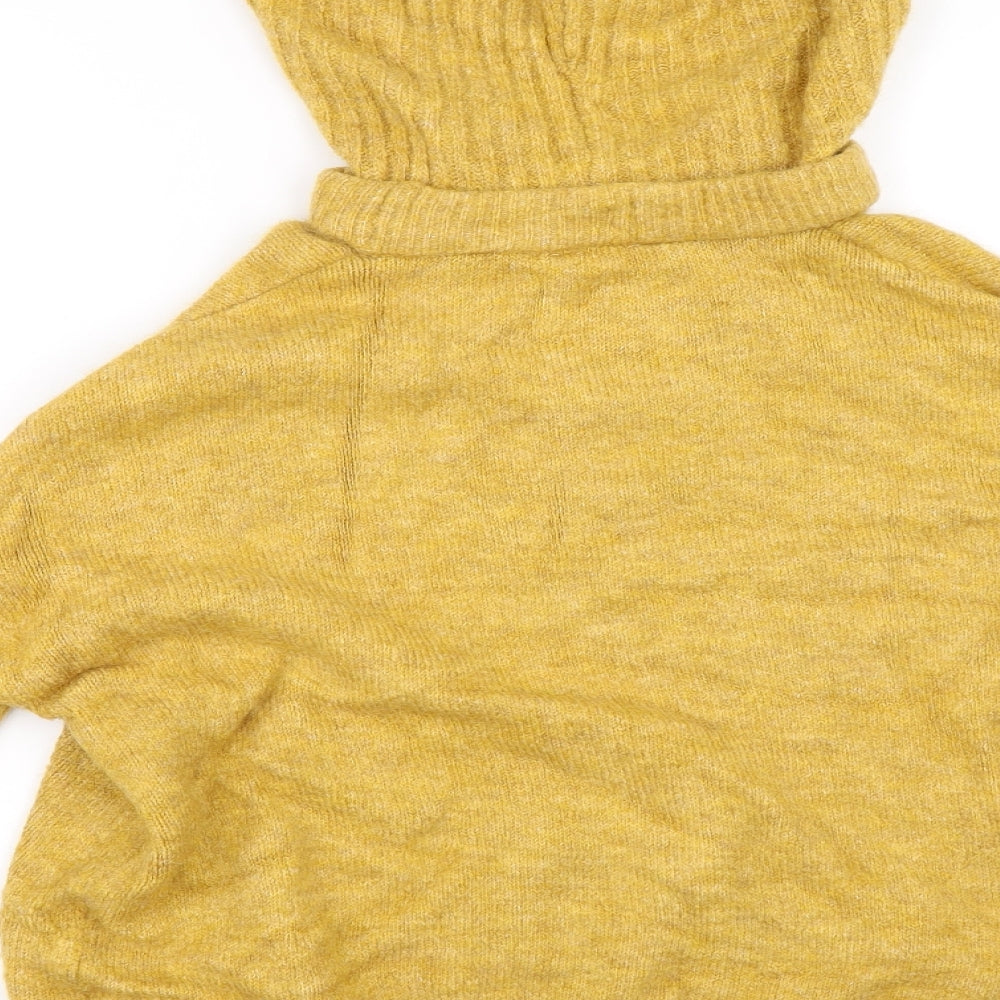 Matalan Womens Yellow Pullover Hoodie Size M