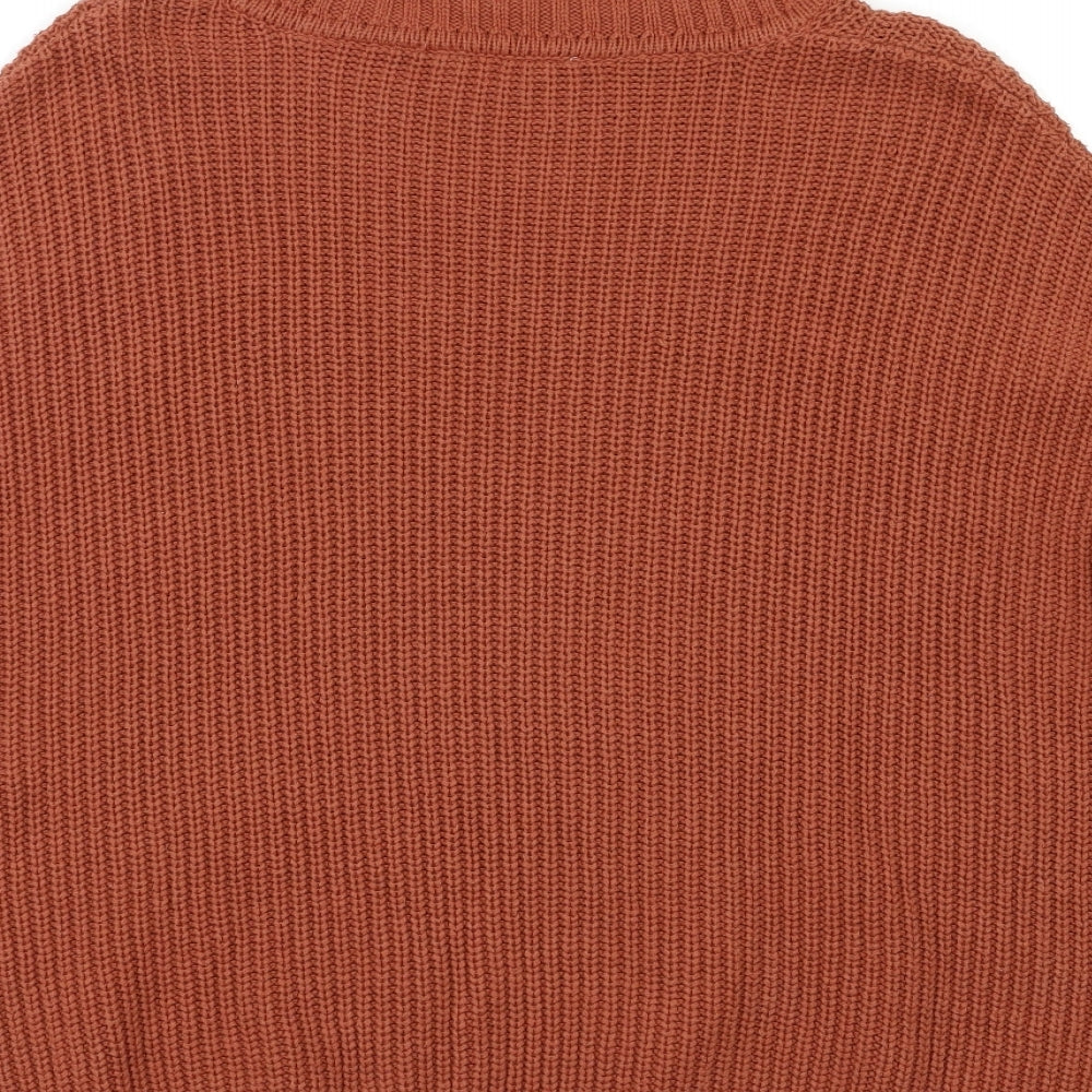Miss Selfridge Womens Brown Pullover Jumper Size 6