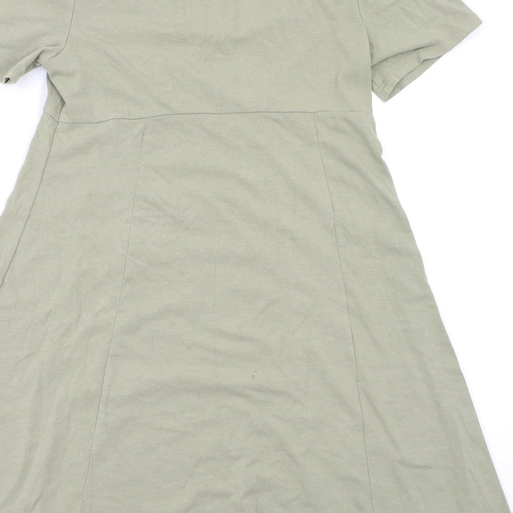 Double Zero Womens Green Fit & Flare Size L