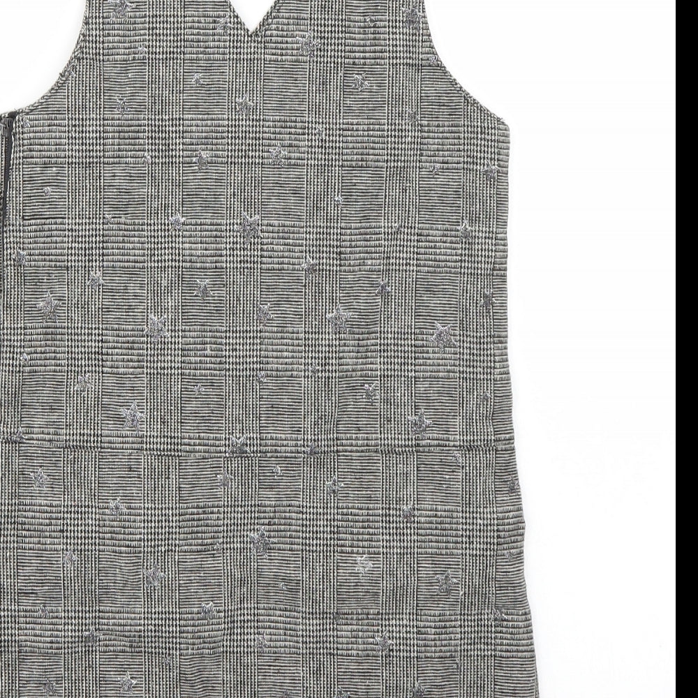 George Girls Grey Batik A-Line Size 8-9 Years