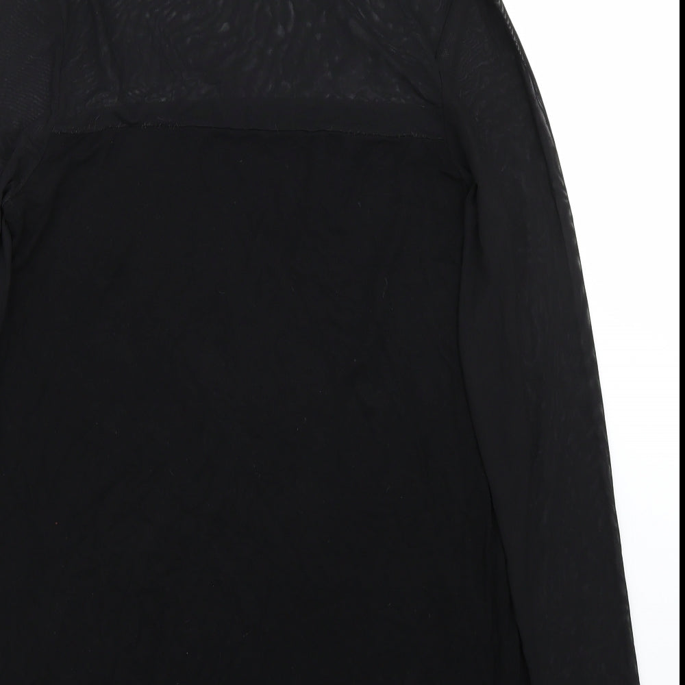 Missguided Womens Black A-Line Size 14