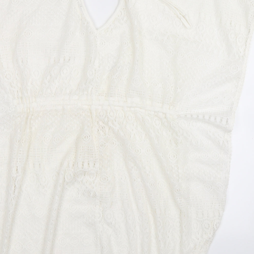 Preworn Womens White Knit Pullover Jumper One Size