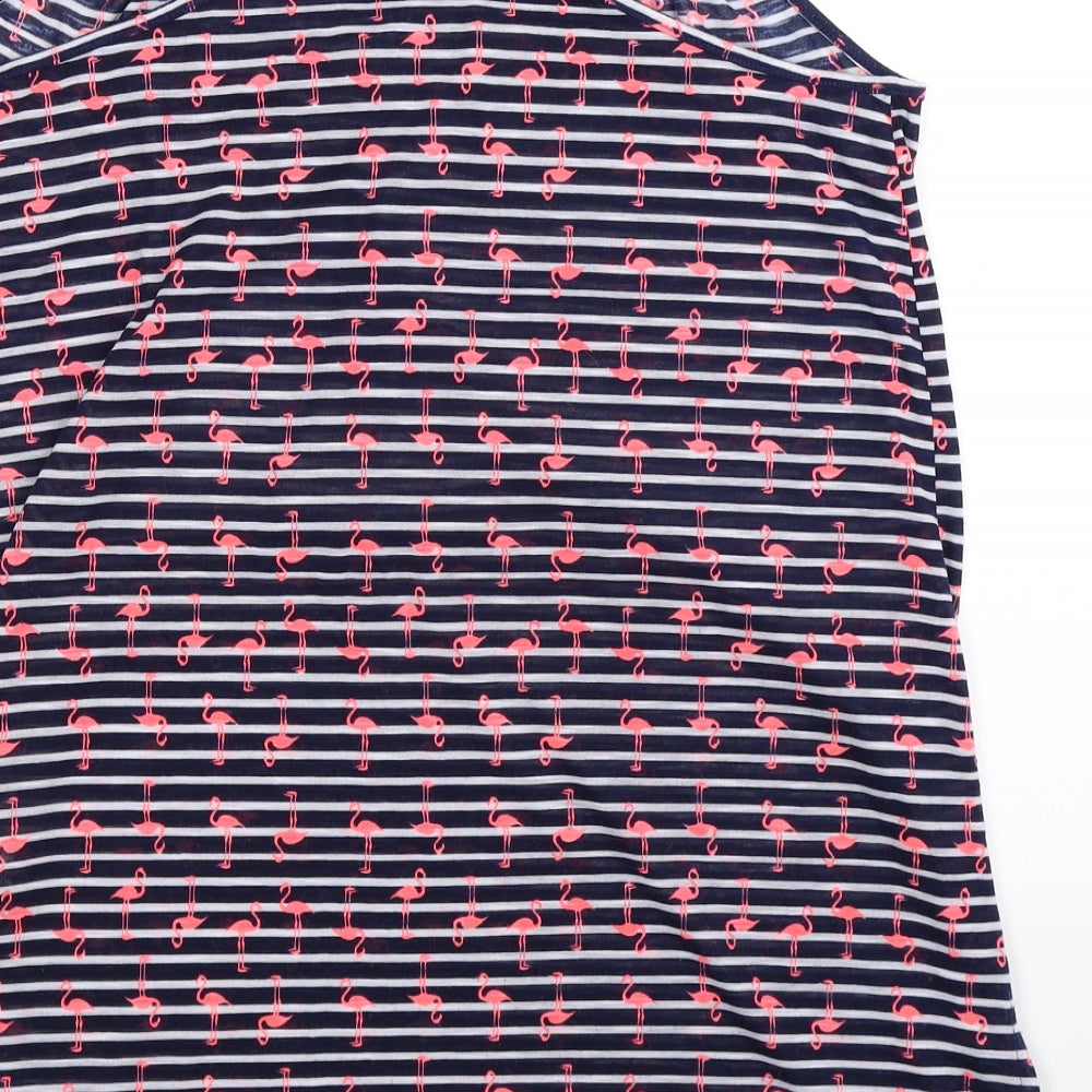 George Womens Blue Striped Mini Size M