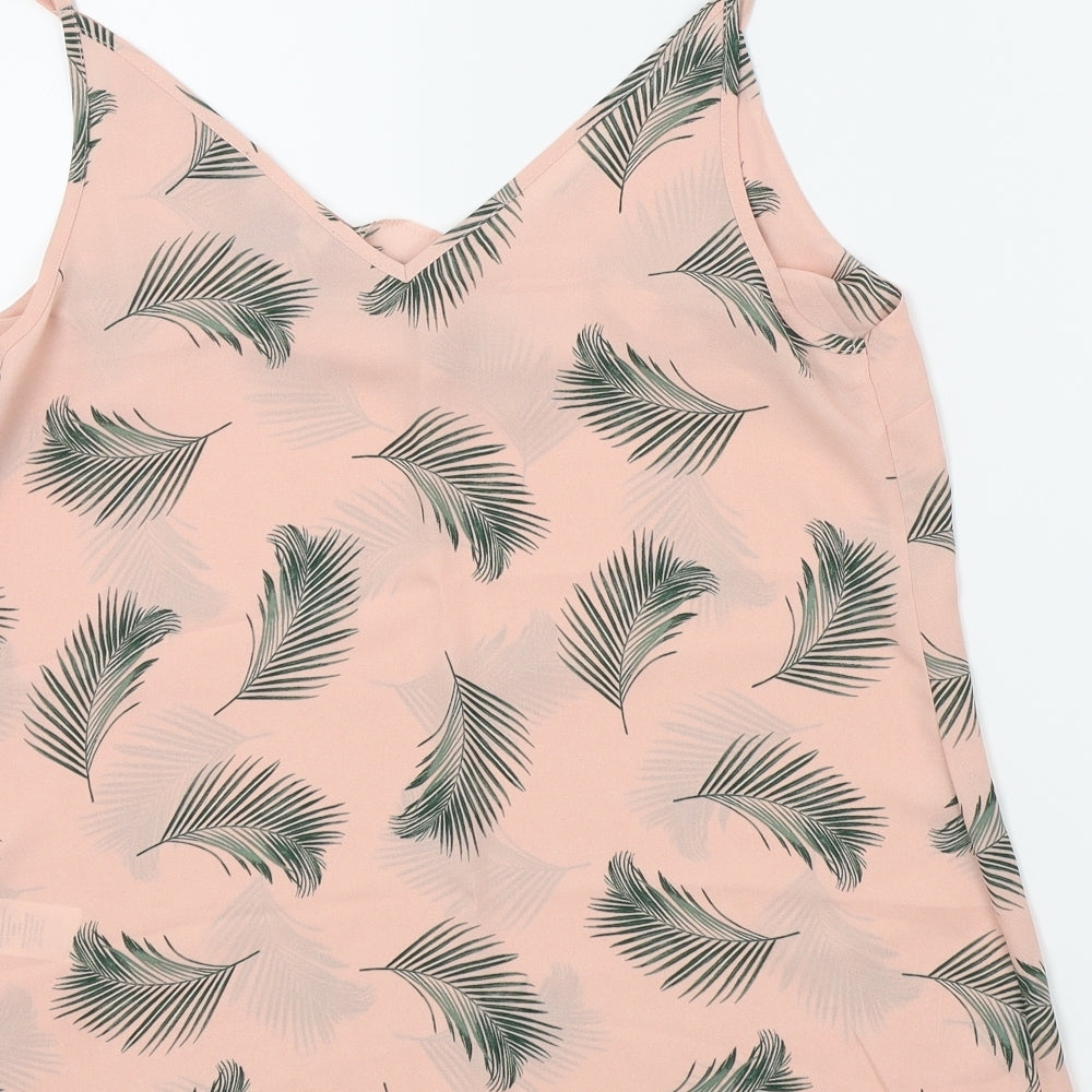 Primark Womens Pink Floral Basic Blouse Size 10