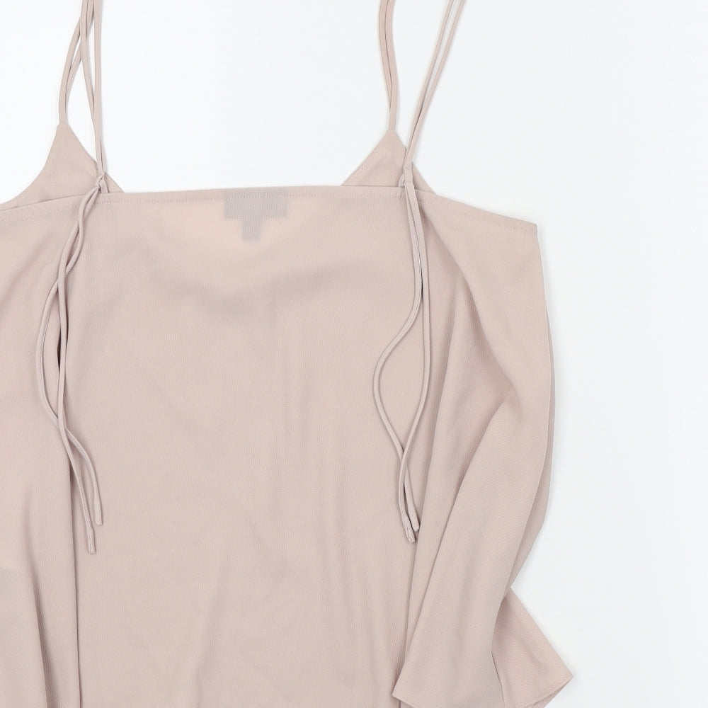 Topshop Womens Pink Basic Blouse Size 14