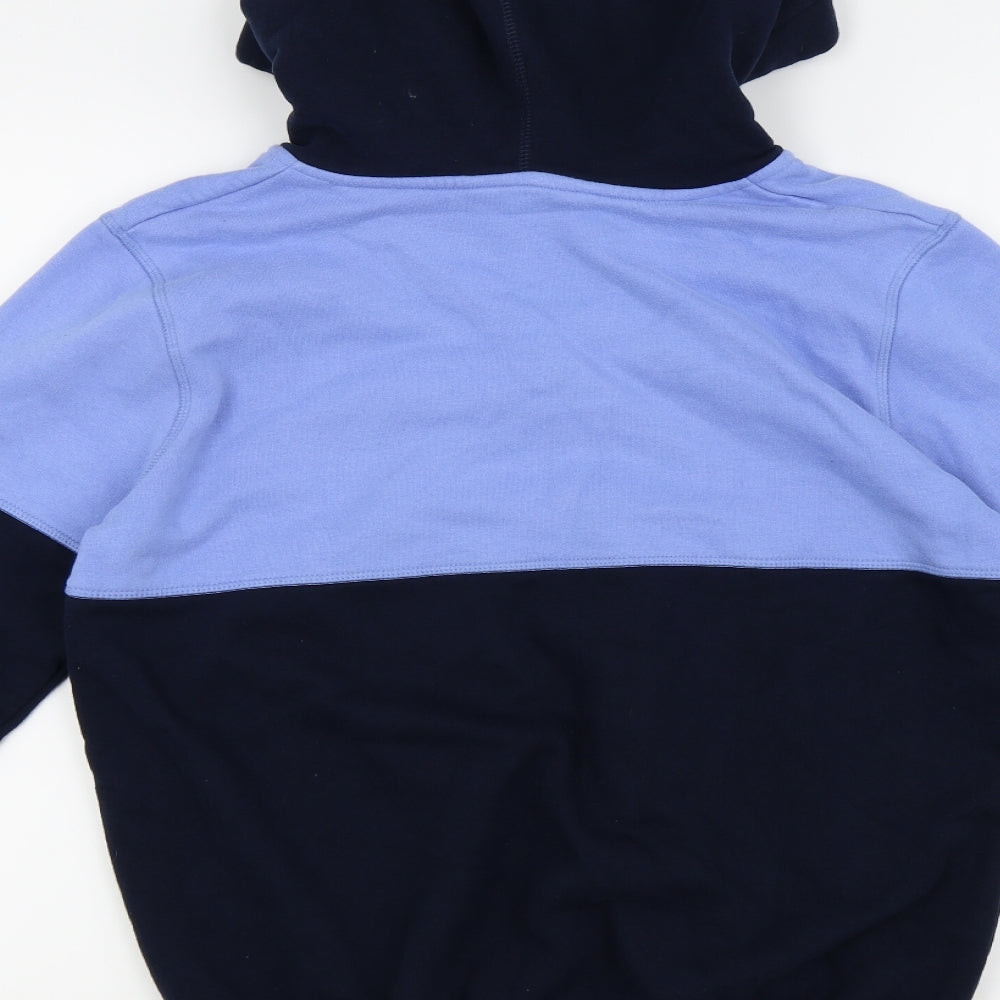 Cotton Traders Mens Blue Pullover Hoodie Size S