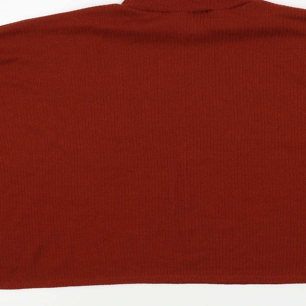 H&M Womens Orange Basic T-Shirt Size S