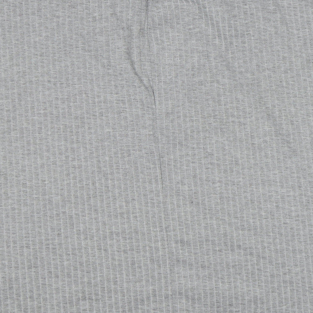 Missguided Womens Grey Basic T-Shirt Size 12