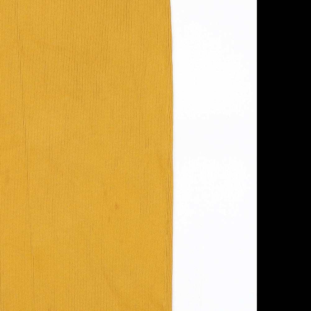 Hera London Womens Yellow A-Line Skirt Size L